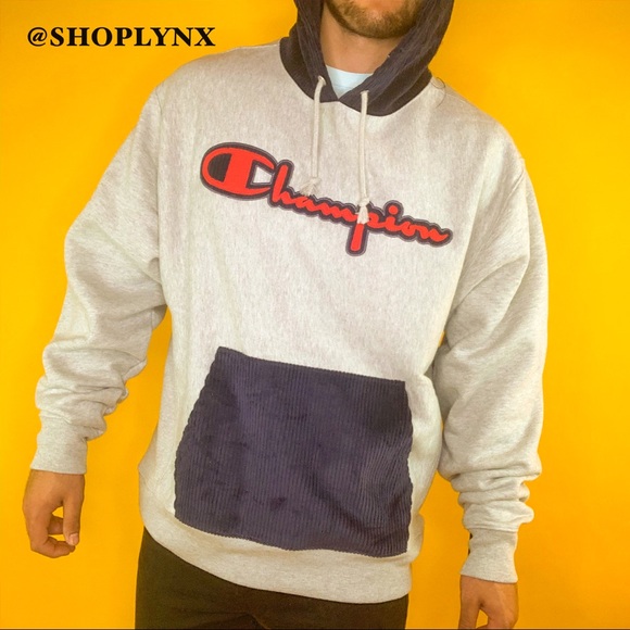 ♥️SOLD♥️Champion New Gray Logo Hoodie - Picture 6 of 8